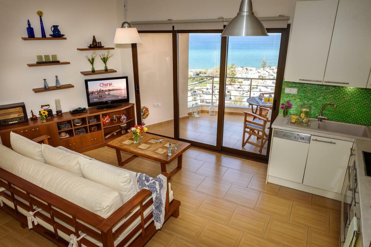 Ferienwohnung Platanias Sky View Exterior foto